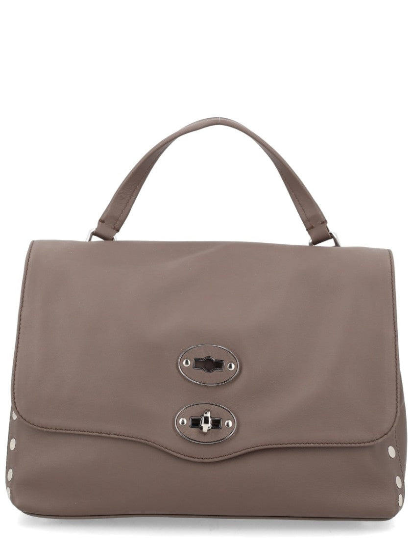 Zanellato Neutrals Postina Medium Studded Handbag