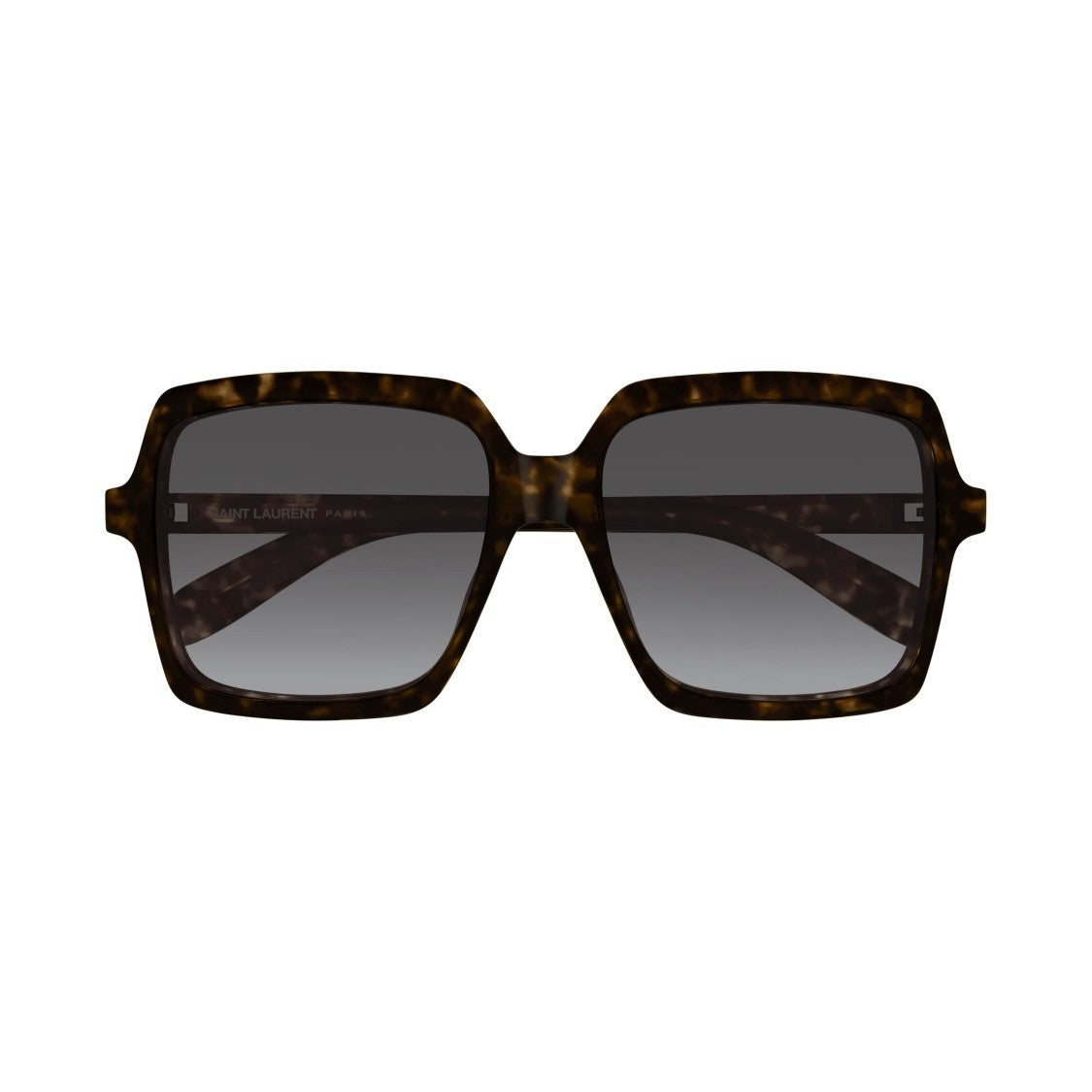 Saint Laurent Oversized Square Sunglasses With Tortoiseshell Pattern And Gradient Lenses