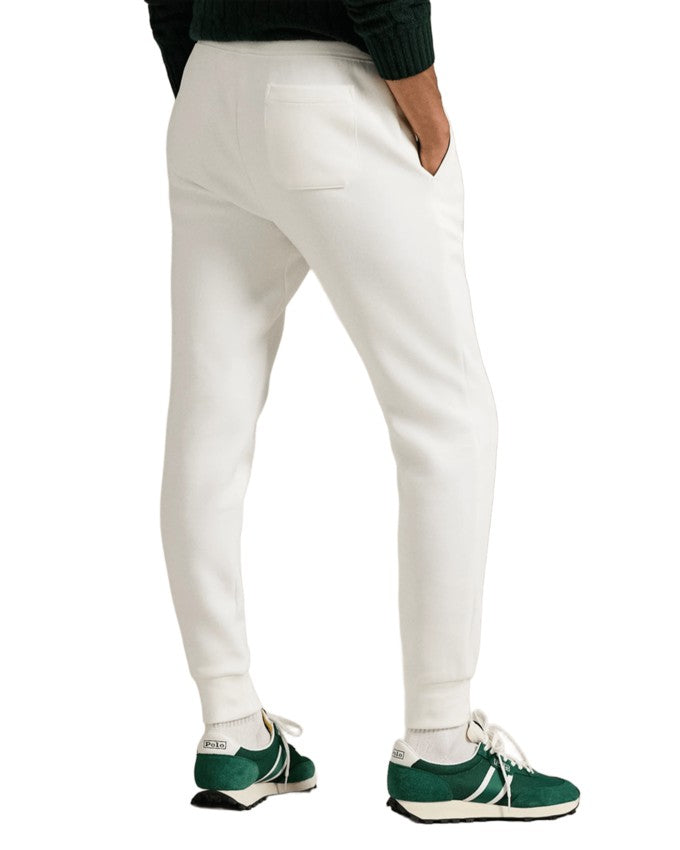 Polo Ralph Lauren White Tapered Trousers With Drawstring Waist