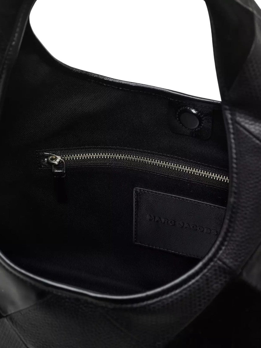 Marc Jacobs Black Diamond Details Leather Shoulder Bag