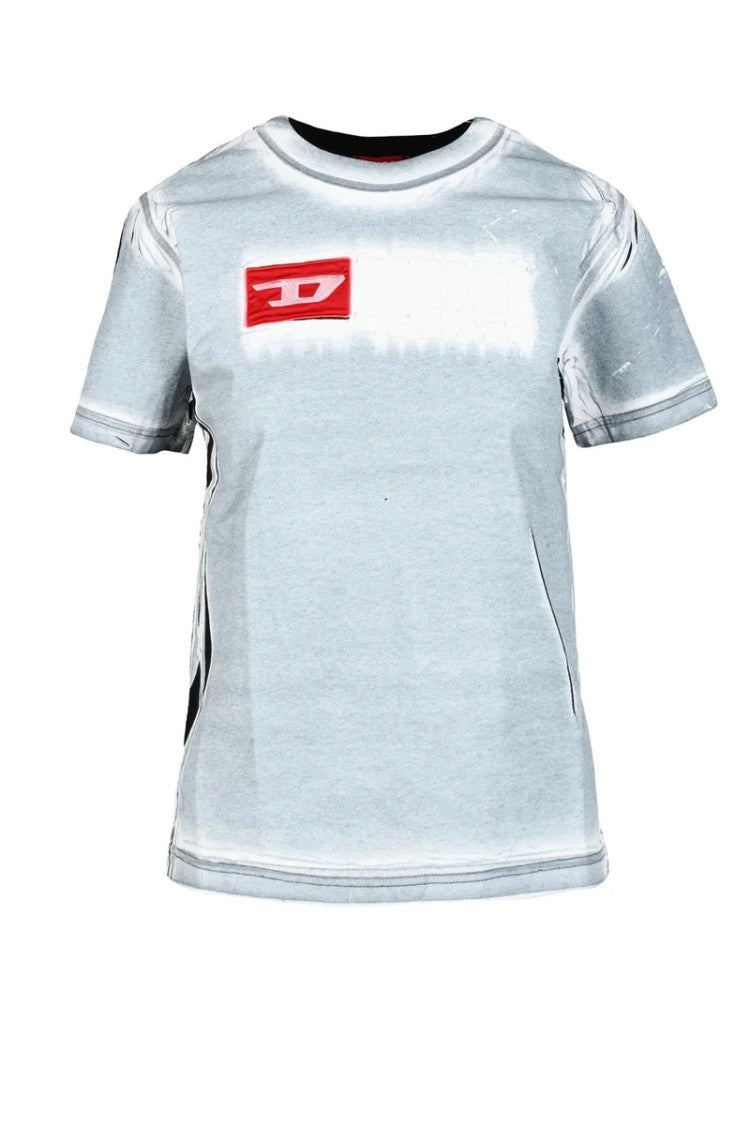 Diesel Cotton T-Shirt - White/Black