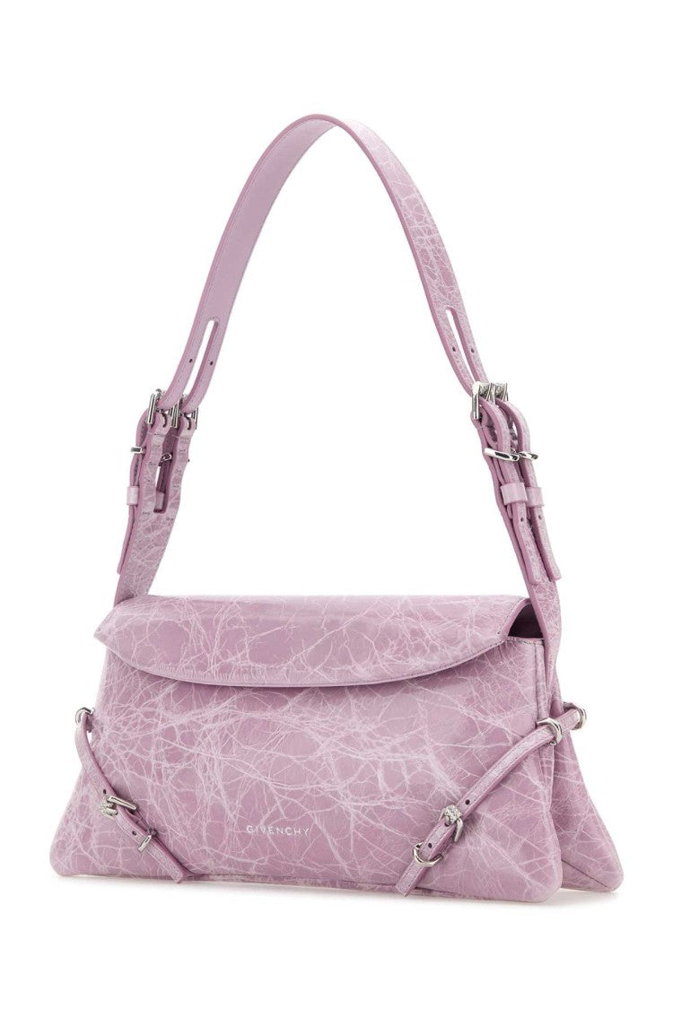 Givenchy Lilac Leather Pâ€™Tit Voyou Shoulder Bag