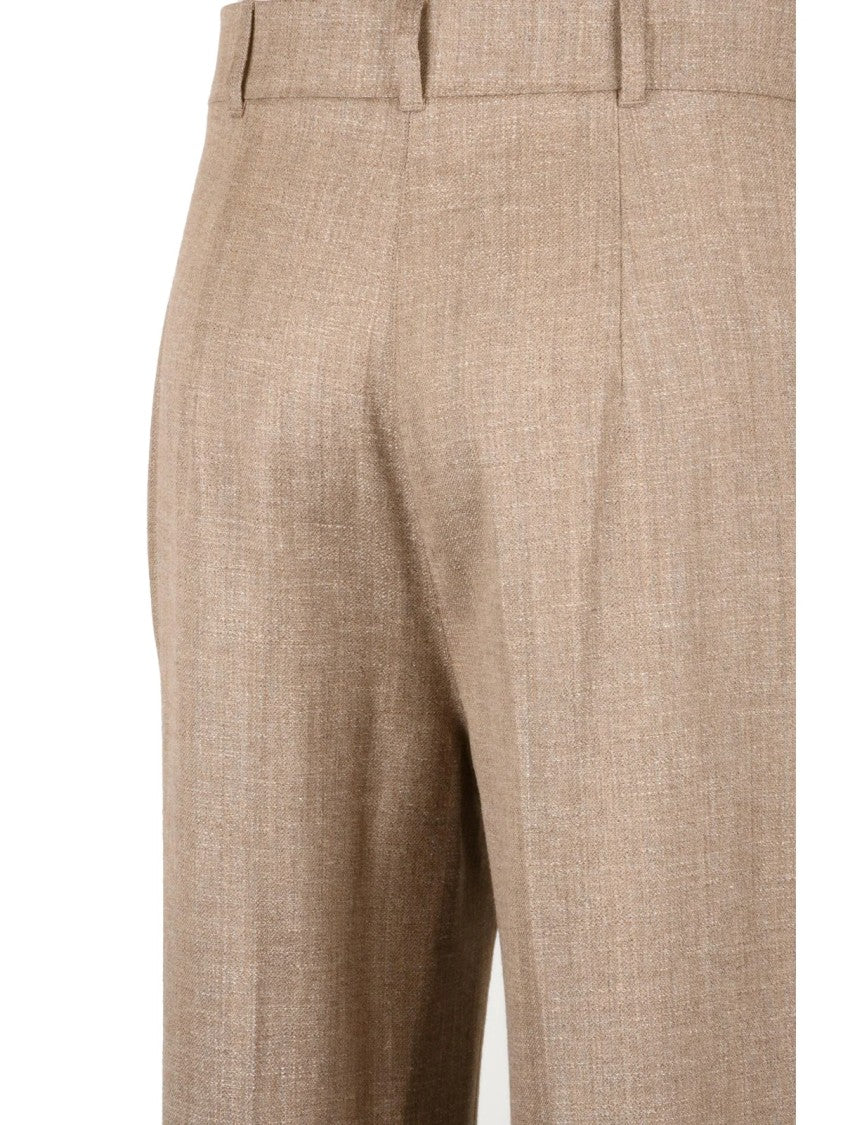 Max Mara Straight-Leg Trousers In Virgin Wool And Viscose Blend
