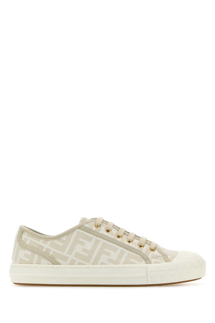 Fendi Embroidered Nylon Blend Dominio Sneakers