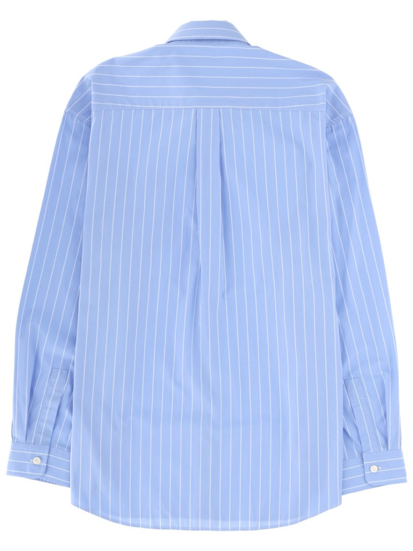 Sporty And Rich Light Blue Thin Pinstripe Shirt