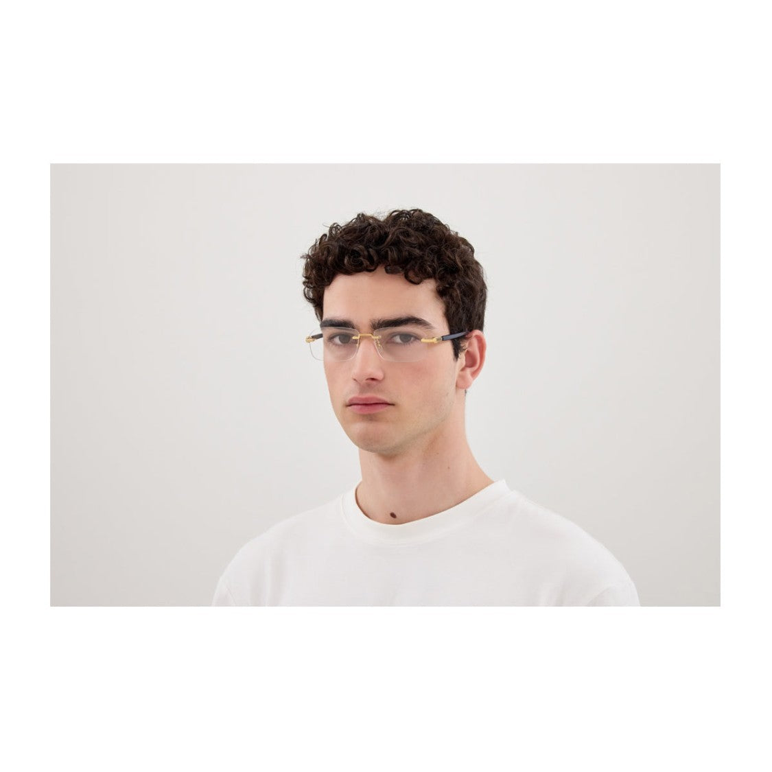 Gucci Gold/Blue Gg1221o Linea Sign Metal Eyeglasses