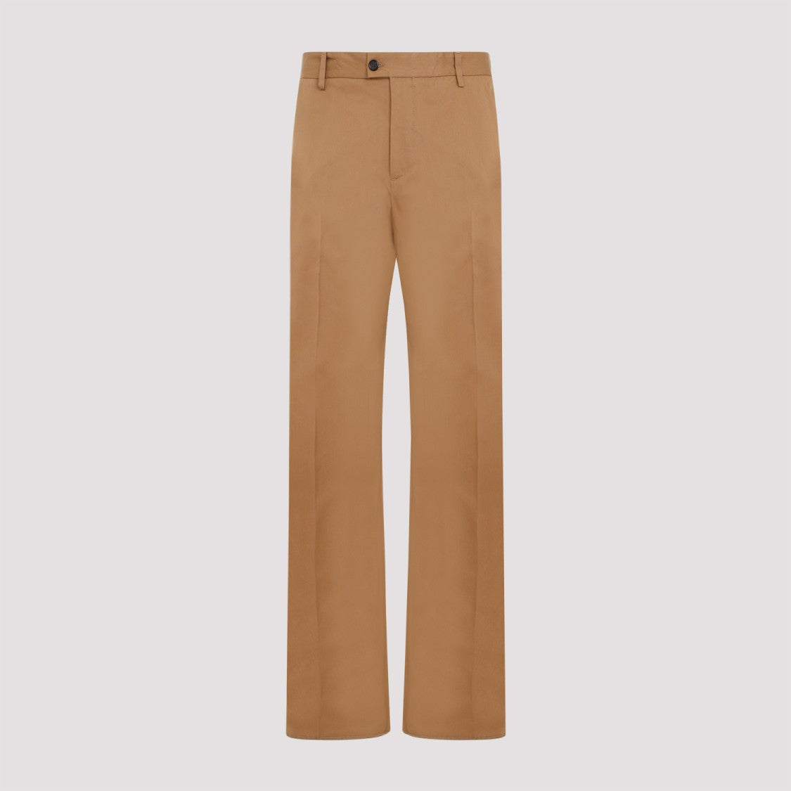 Alexander Mcqueen Camera Strap Chino Camel Cotton Pants