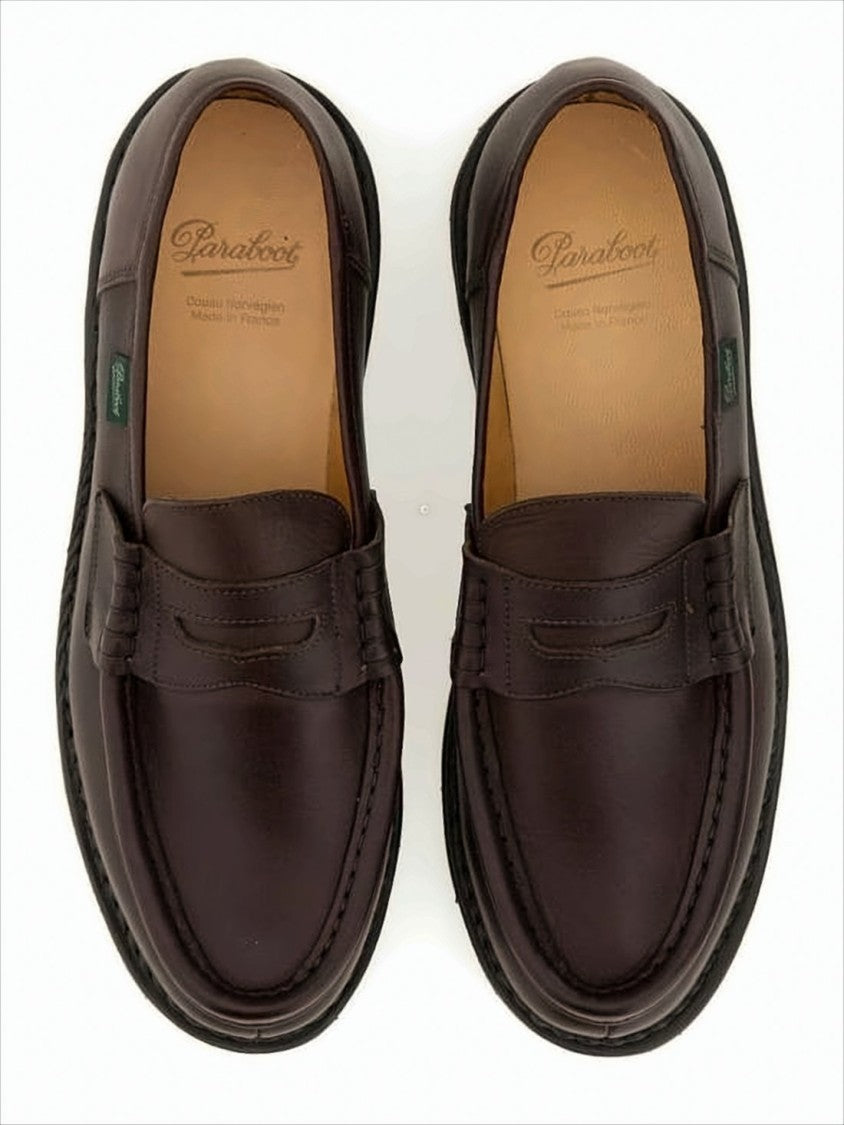 Paraboot Penny Loafers With Smooth Leather Upper