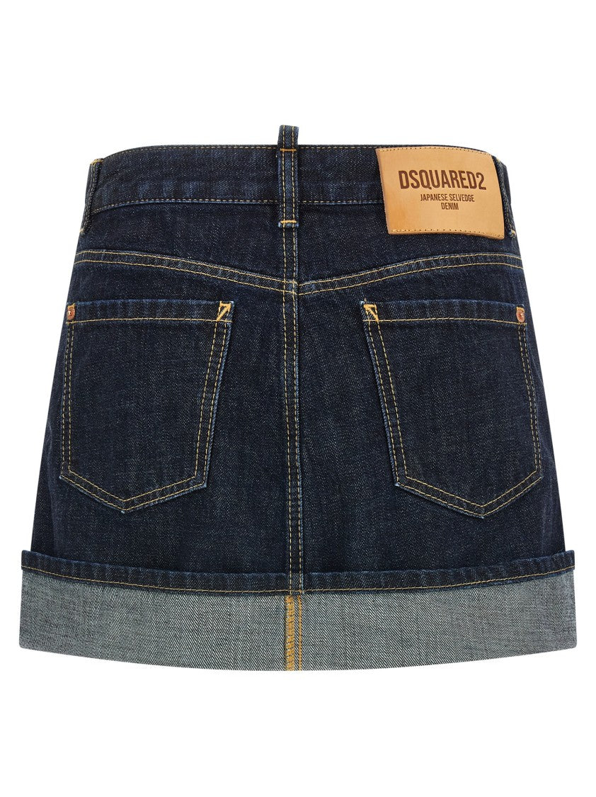 Dsquared2 'Cimosa Authentic Japanese Denim' Skirt
