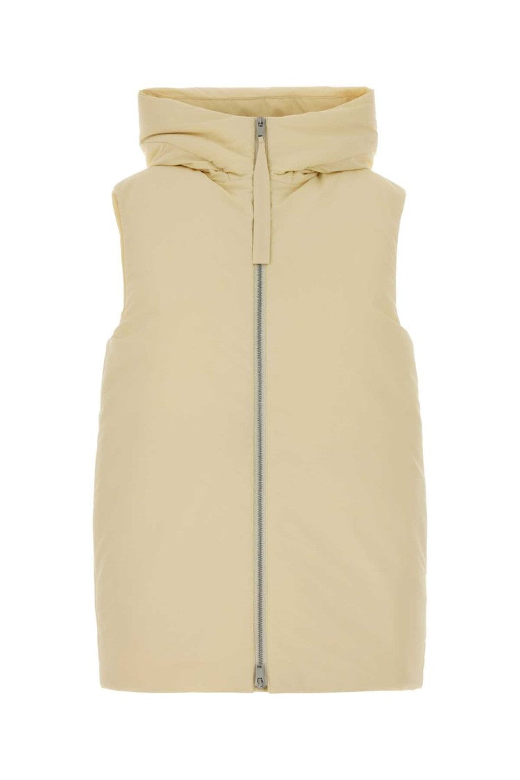 Jil Sander Cream Polyester Down Jacket