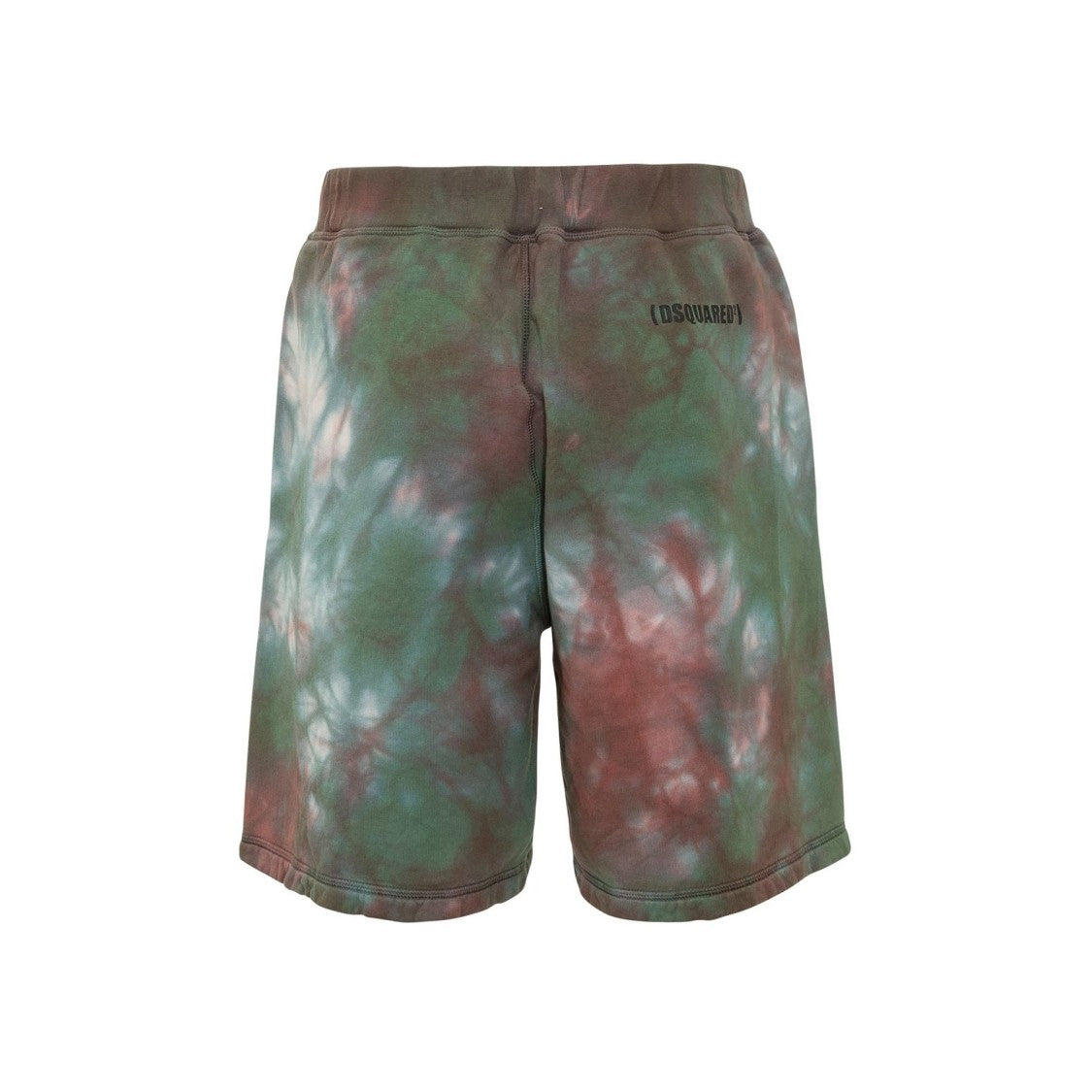 Dsquared2 Cotton Tie-Dye Shorts With Elastic Waist