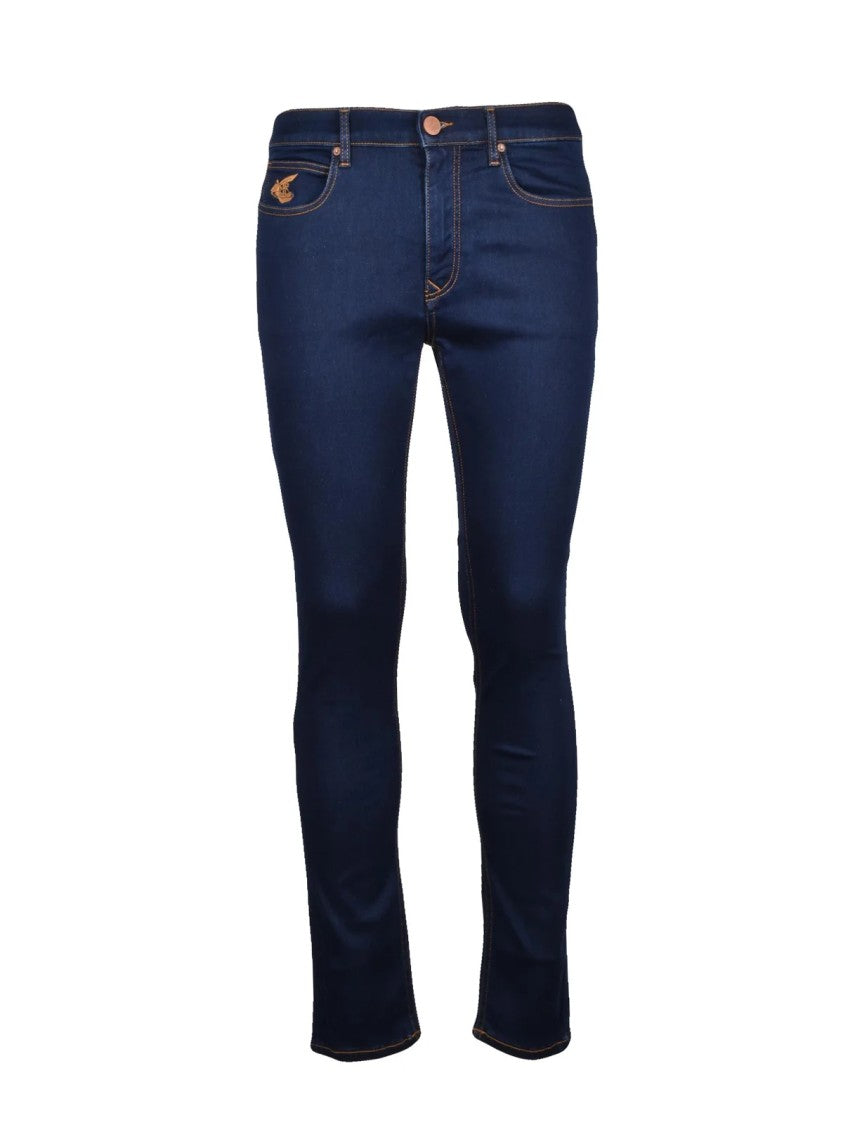 Vivienne Westwood Anglomania Blue Stretch Cotton Slim Jeans