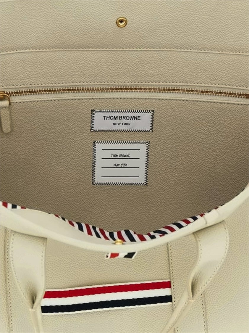 Thom Browne Structured Calf Leather Shoulder Bag
