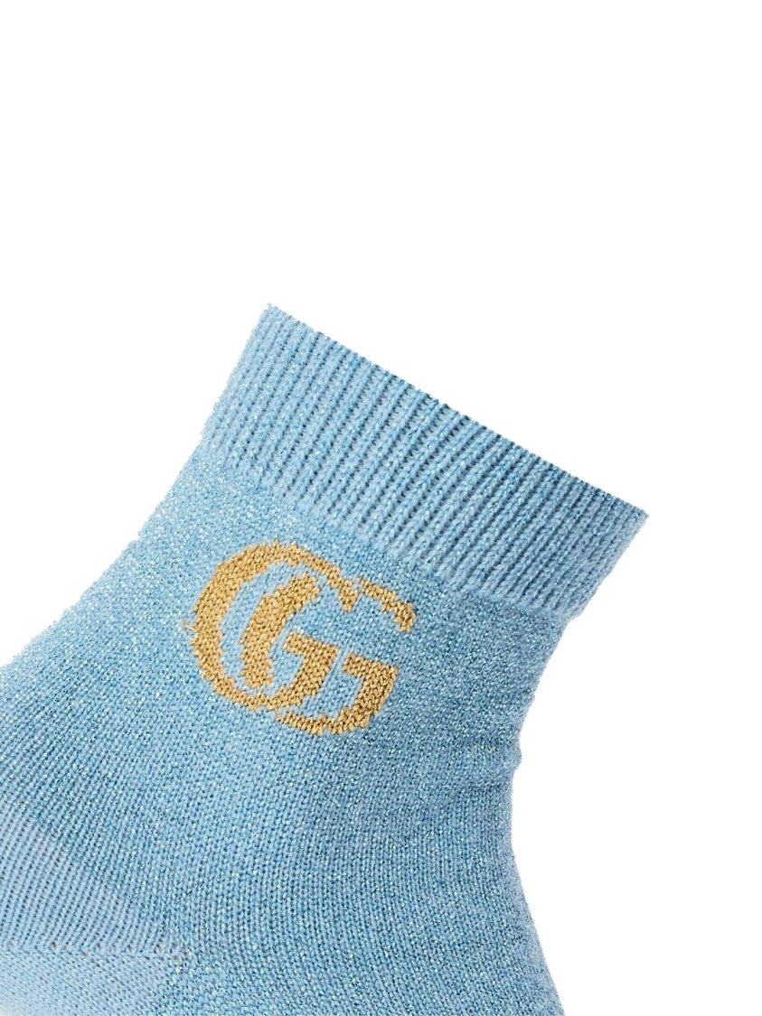 Gucci Gg Monogram Cashmere Ankle Socks