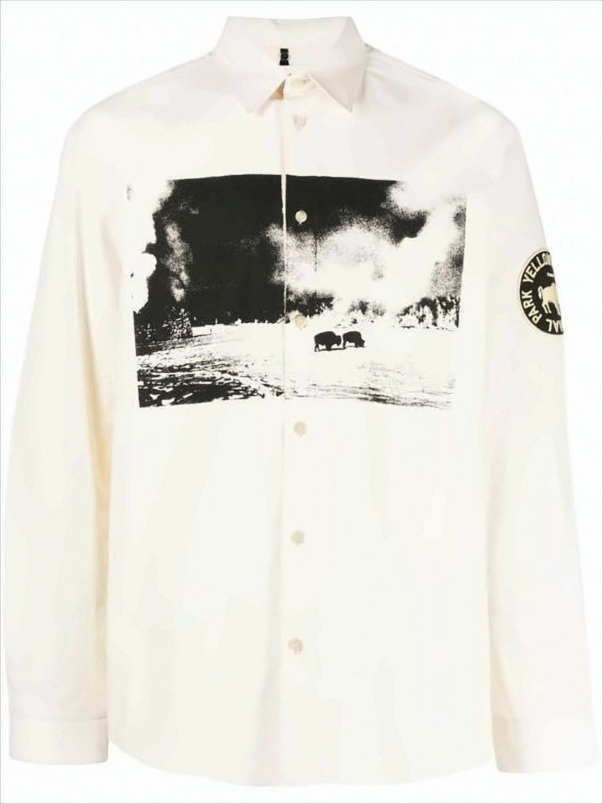 Oamc Long-Sleeve Casual Shirt With Graphic Print