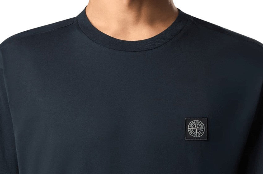 Stone Slim Fit Cotton Jersey T-Shirt With Compass Logo