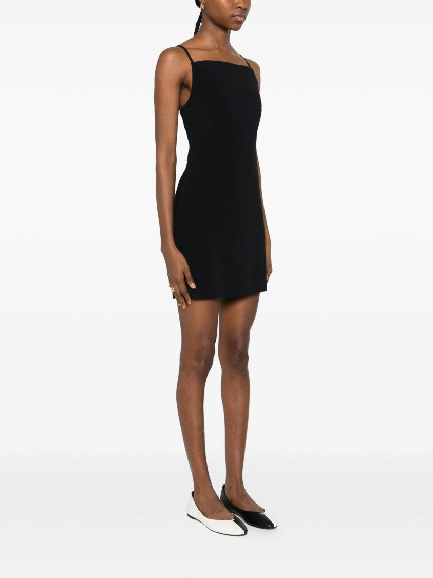 Givenchy Sleek Sliced Spaghetti Strap Fitted Mini Dress
