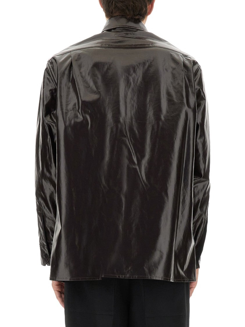 Mm6 By Maison Margiela Shiny Linen Shirt