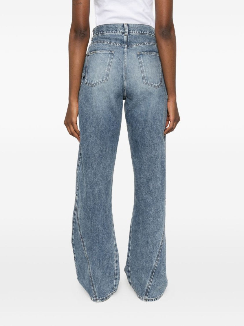 J. W. Anderson Relaxed Wide-Leg Embroidered Jeans