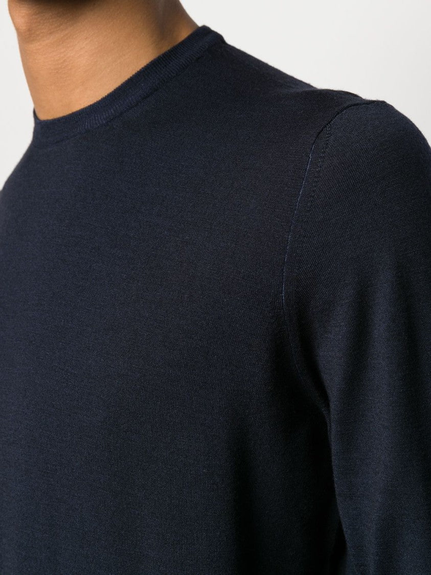 Drumohr Navy Merino Fine Knit Sweater