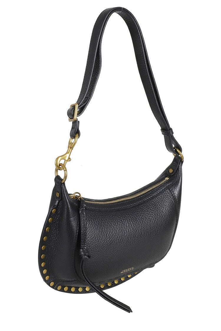 Isabel Marant Oskan Moon Textured Calfskin Shoulder Bag