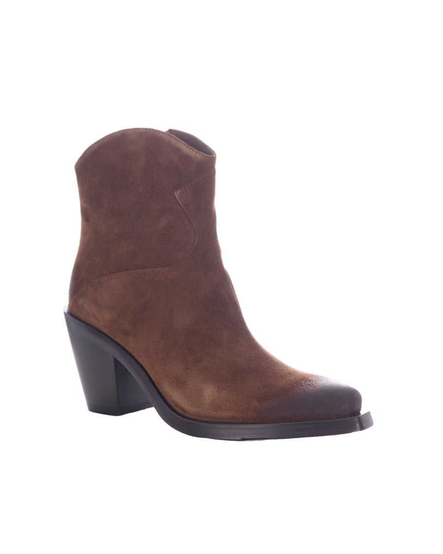 Ash Mink Judy Vintage Suede Ankle Boots