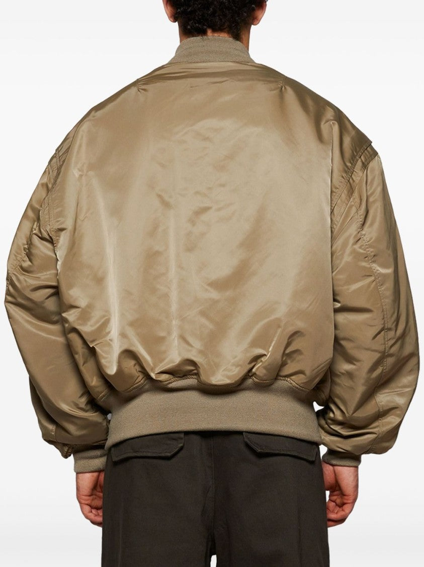 Entire Studios Drop Shoulder Bomber Jacket With Front Zip Closure