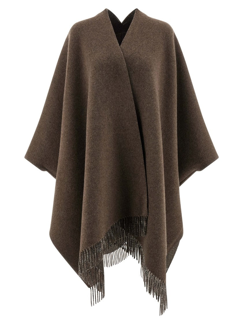 Brunello Cucinelli Cashmere Reversible Poncho