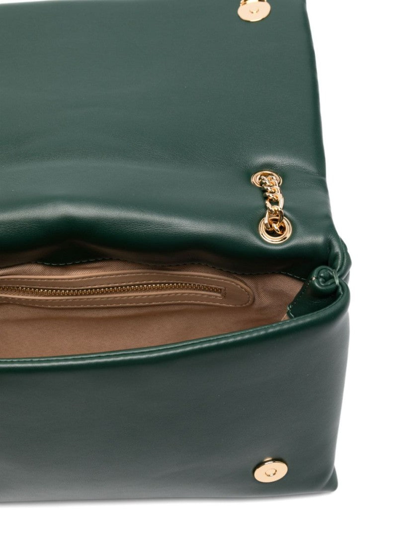 Love Moschino Quilted Green Shoulder Bag