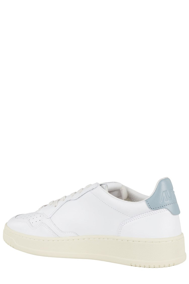Autry Medalist Classic White Leather Low-Top Sneakers