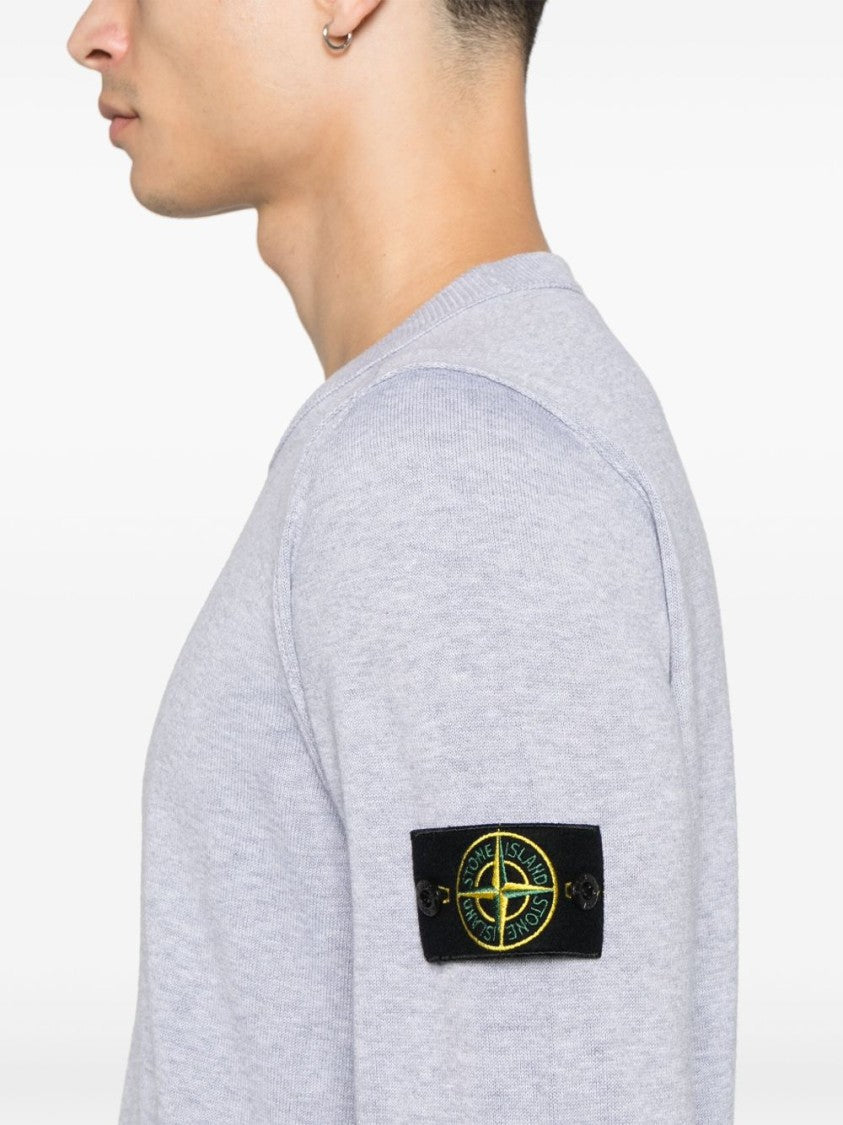 Stone Island Crew Neck Sweater In Soft Organic Cotton