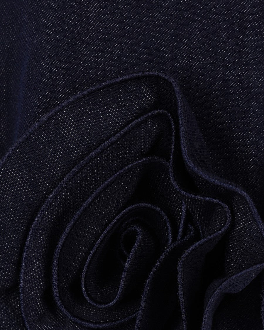 Self-Portrait Indigo Blue Denim Mini Dress
