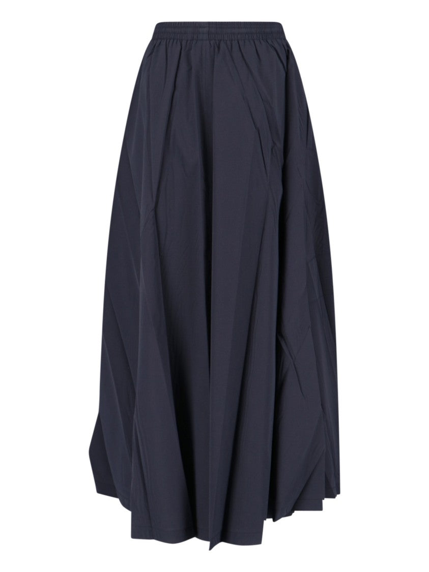 Balenciaga Ankle-Length Black Skirt With High Waist