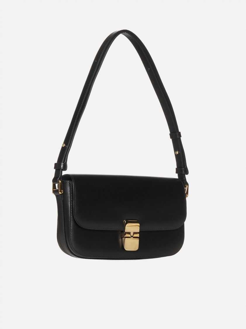 A.P.C. Grace Baguette Calf Leather Shoulder Bag