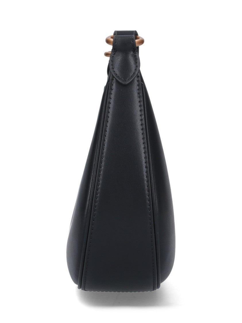 Pinko "Love Half Moon Simply" Shoulder Bag – Black