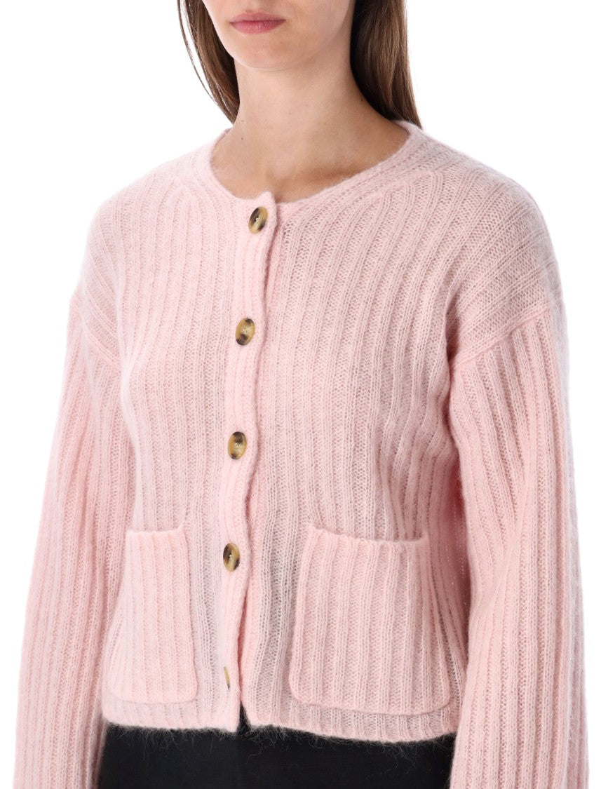 By Malene Birger Ribbed Knit Cardigan With Front Buttons