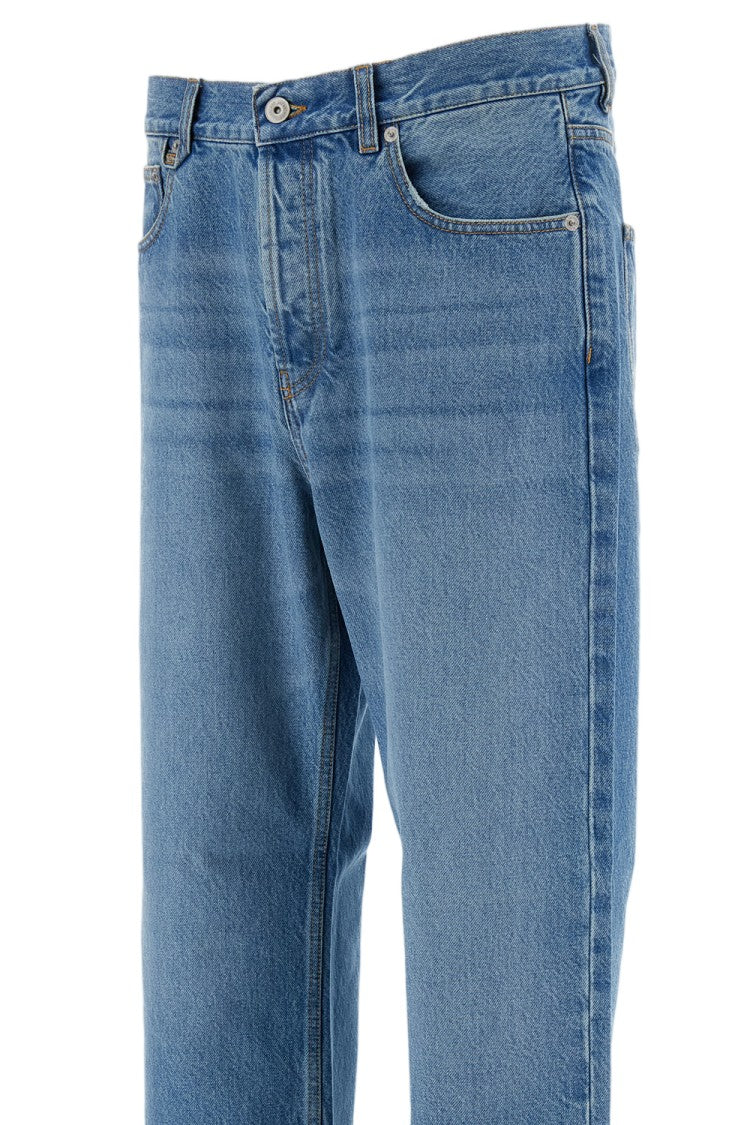 Jacquemus Blue Straight-Leg Washed Denim Jeans