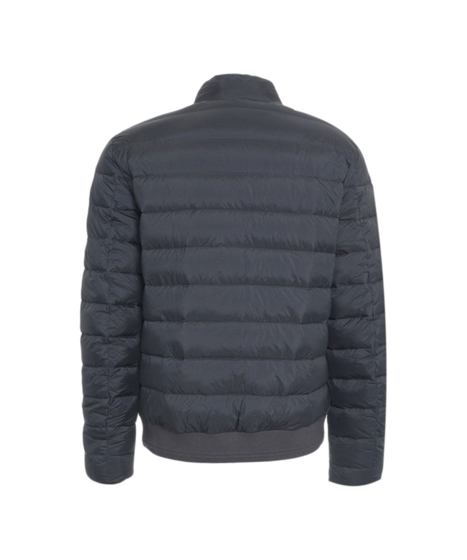 Belstaff Puffer Jacket With Horizontal Quilting And Buckle Closure