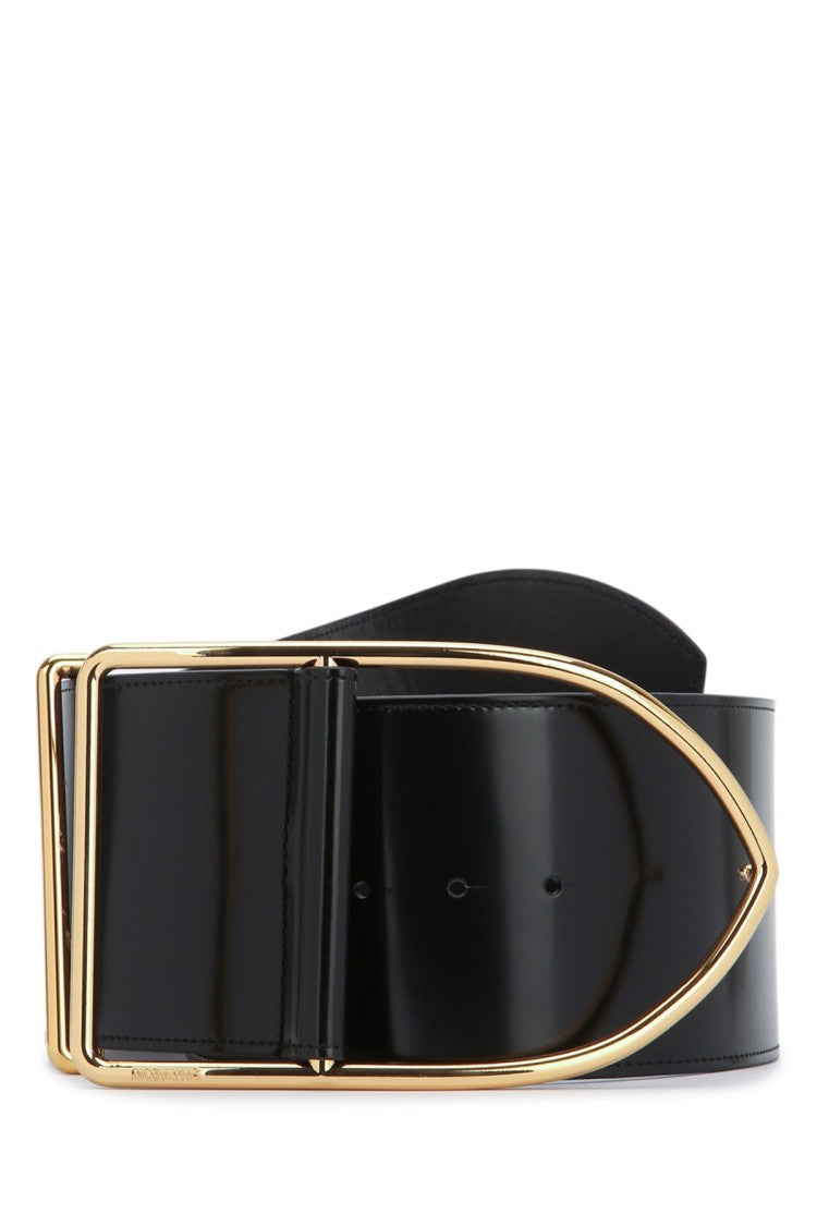 Jacquemus Wide Structured Belt With Geometric Buckle