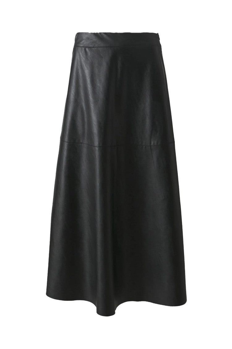 Pinko Black Polyester Skirt