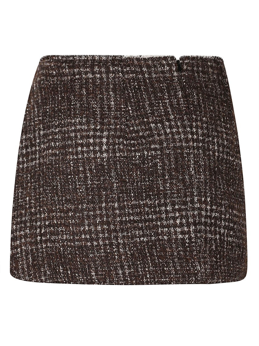 Iro Mini Skirt With Tailored Fit And Side Slit Detail