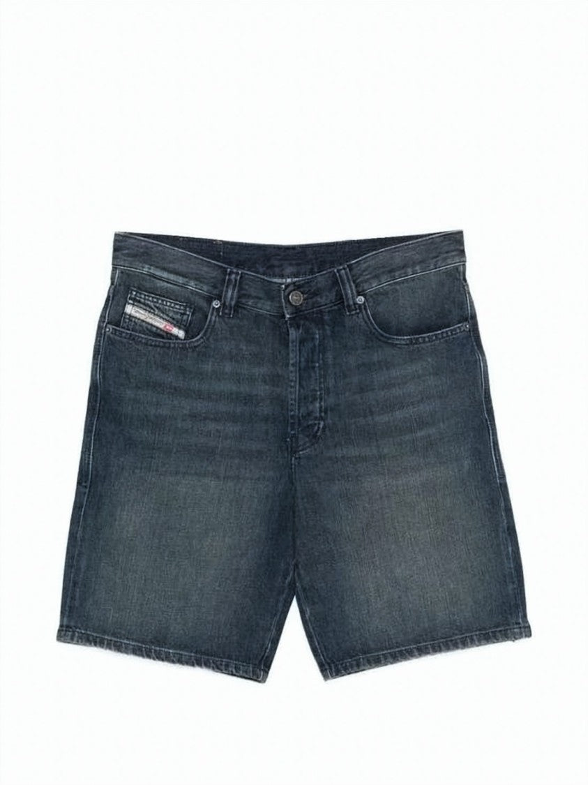 Diesel Classic Denim Shorts With Subtle Label Detail