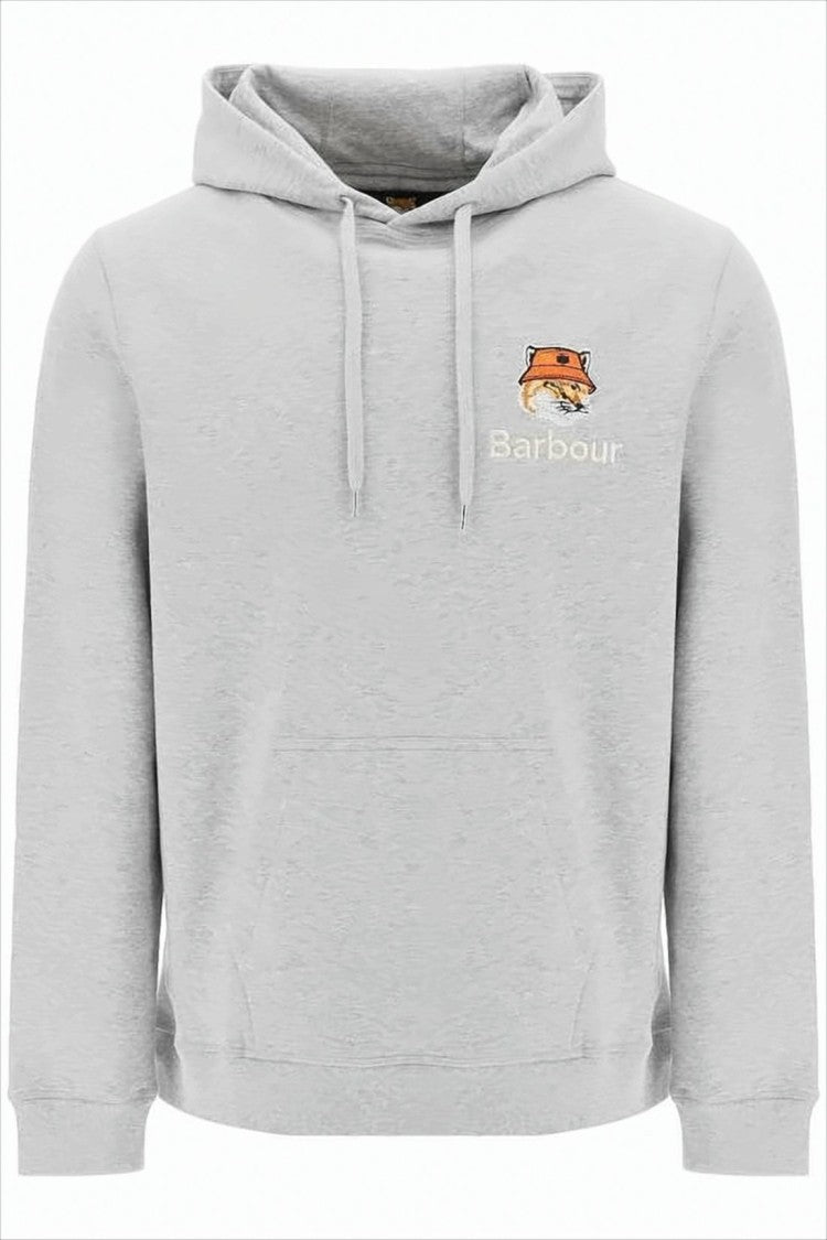Barbour Light Grey Hoodie