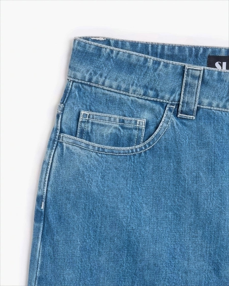 Sunnei Mid-Blue Straight-Leg Denim Pants