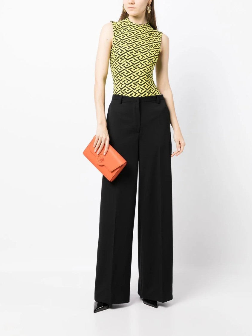Versace High-Waisted Wide-Leg Trousers