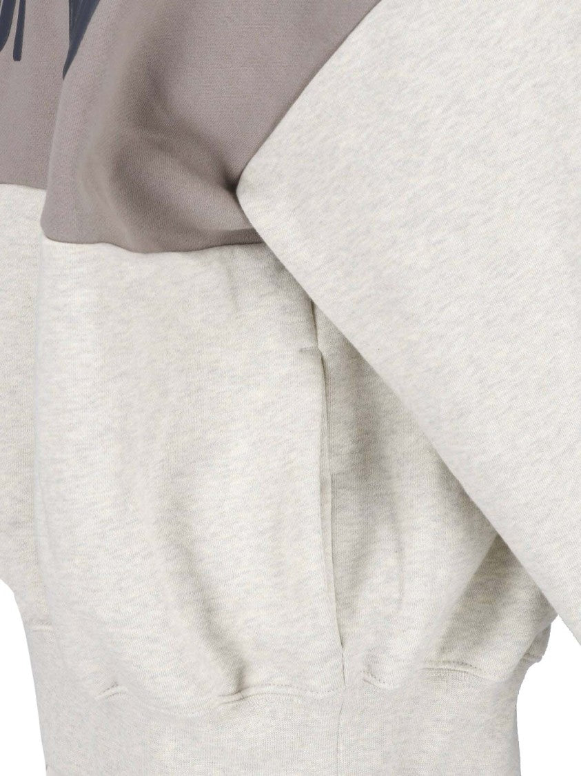 Fear Of God Essentials Light Grey Cotton Contrast Logo Hoodie