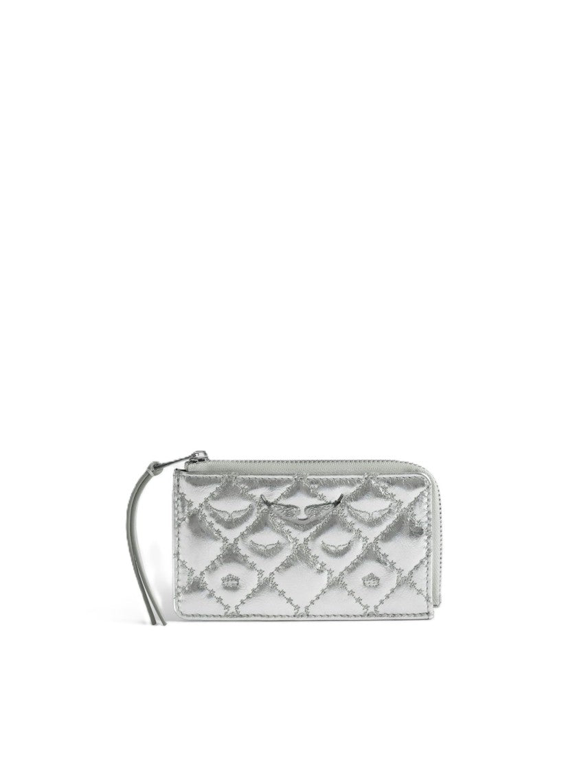 Zadig & Voltaire Zv Card Monogram Metal Card Holder