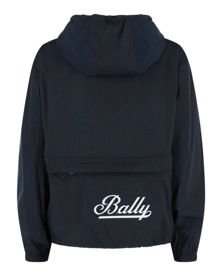 Bally Logo Hooded Windbreaker Jacket
