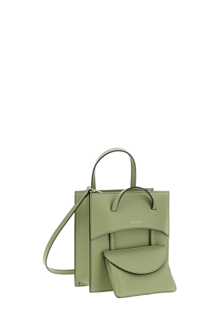 Hidesins Green Pocket M Leather Handbag