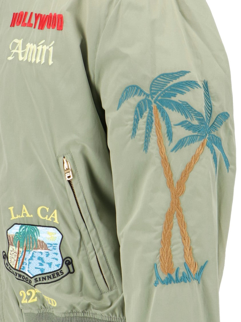 Amiri Embroidered Casual Jacket With Colorful Patches